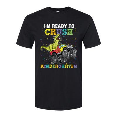 Im Ready To Crush Kindergarten Monster Truck Dinosaur Boy Softstyle CVC T-Shirt