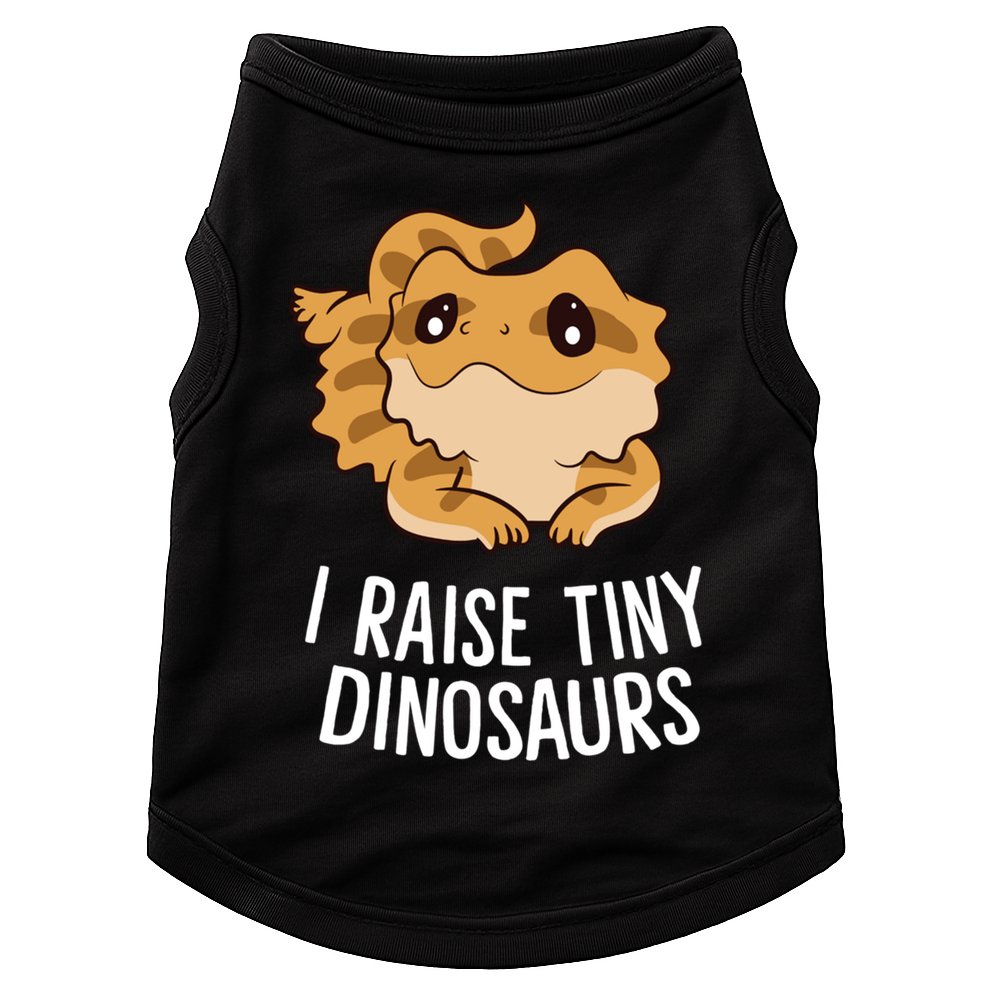 I Raise Tiny Dinosaurs Lizard Bearded Dragon Mom Gift Doggie Tank