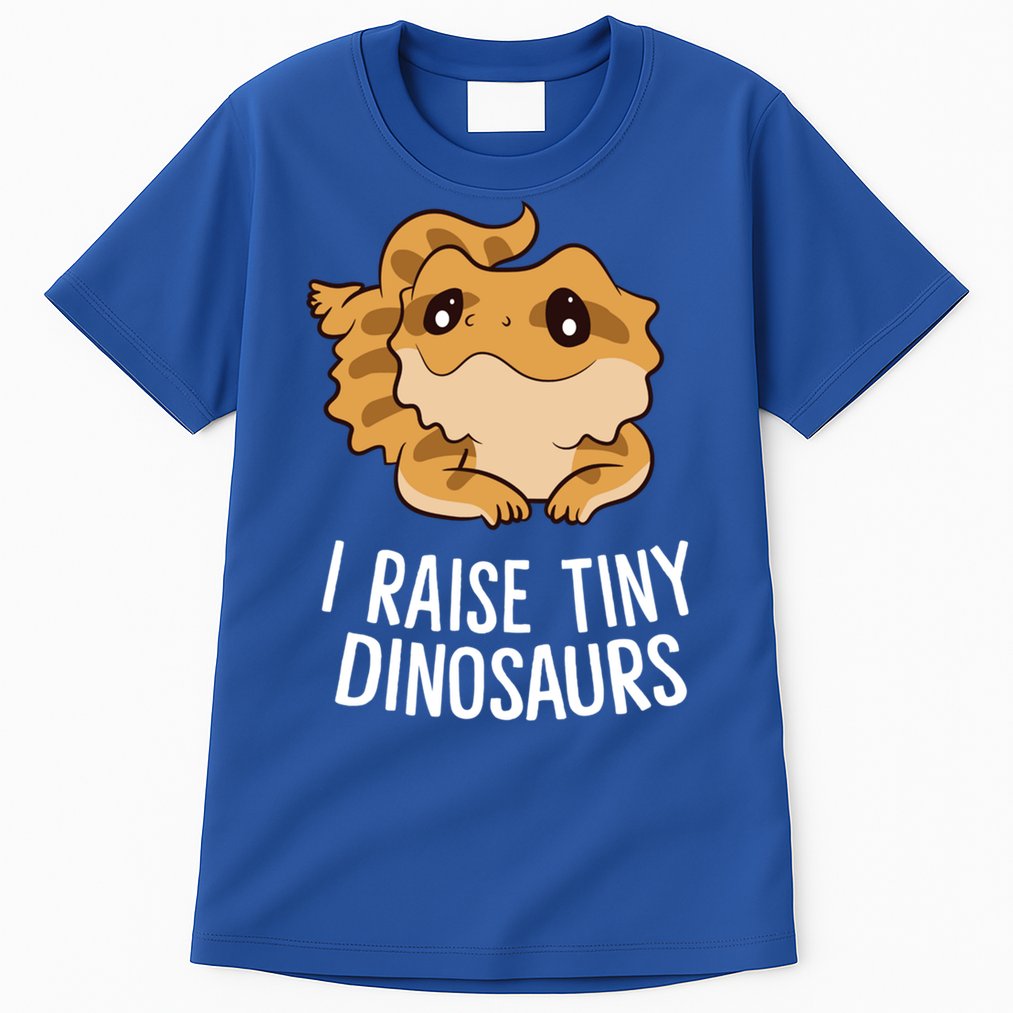 I Raise Tiny Dinosaurs Lizard Bearded Dragon Mom Gift Tall T-Shirt