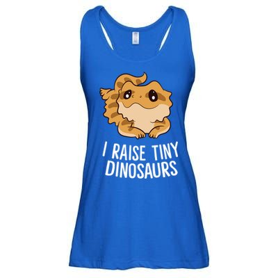 I Raise Tiny Dinosaurs Lizard Bearded Dragon Mom Gift Ladies Essential Flowy Tank