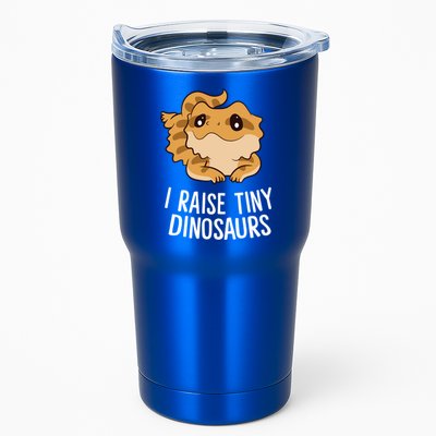 I Raise Tiny Dinosaurs Lizard Bearded Dragon Mom Gift Tumbler
