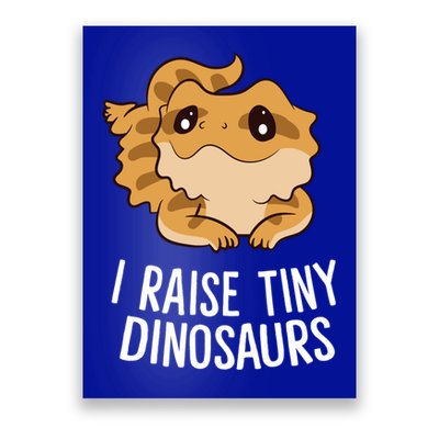 I Raise Tiny Dinosaurs Lizard Bearded Dragon Mom Gift Poster