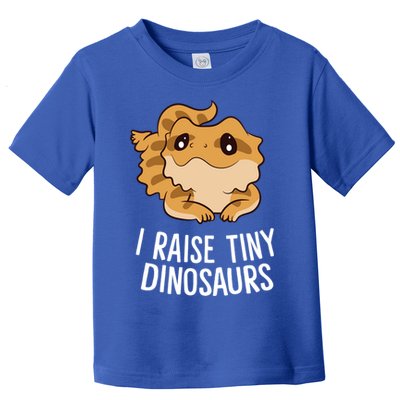 I Raise Tiny Dinosaurs Lizard Bearded Dragon Mom Gift Toddler T-Shirt
