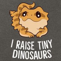 I Raise Tiny Dinosaurs Lizard Bearded Dragon Mom Gift Cotton Canvas Backpack