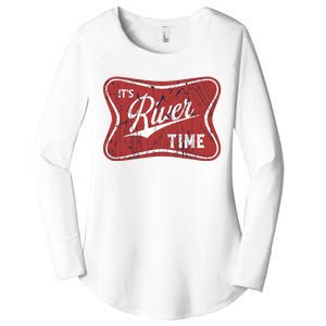 Its River Time Its Lake Time River Vibes River Hippie Women's Perfect Tri Tunic Long Sleeve Shirt