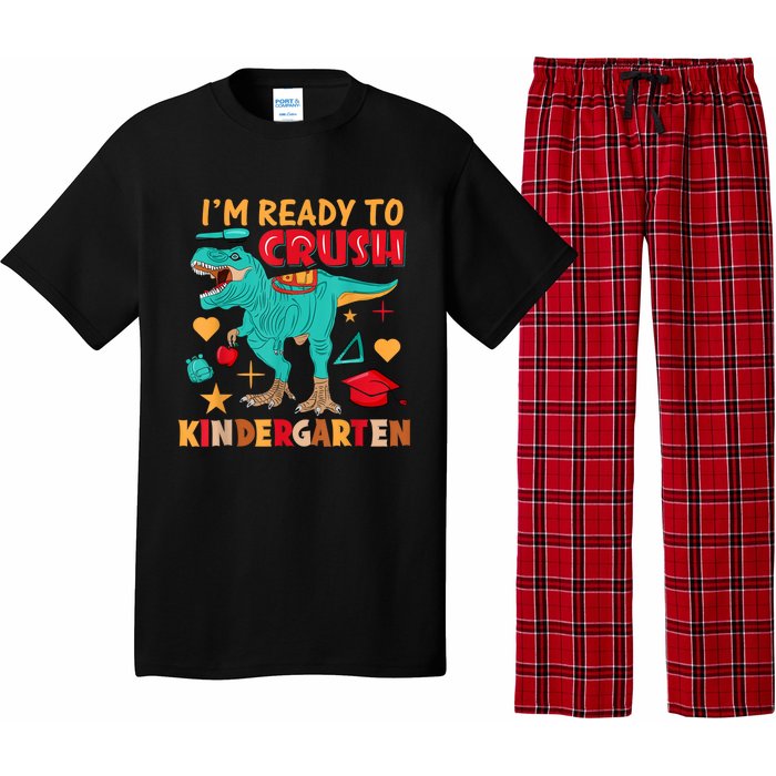 Im Ready To Crush Kindergarten Dinosaur Back To School Pajama Set