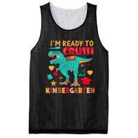 Im Ready To Crush Kindergarten Dinosaur Back To School Mesh Reversible Basketball Jersey Tank