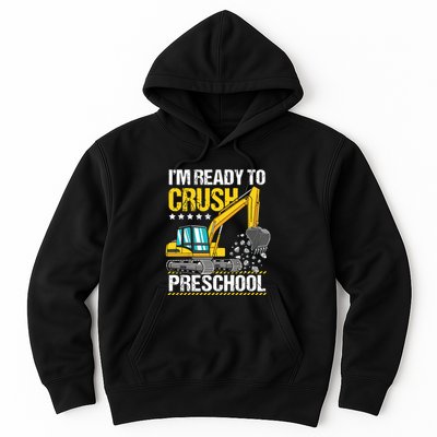 Im Ready To Crush Preschool Construction Vehicle Boy Hoodie