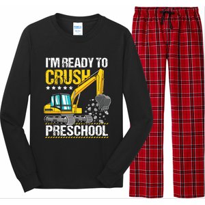 Im Ready To Crush Preschool Construction Vehicle Boy Long Sleeve Pajama Set