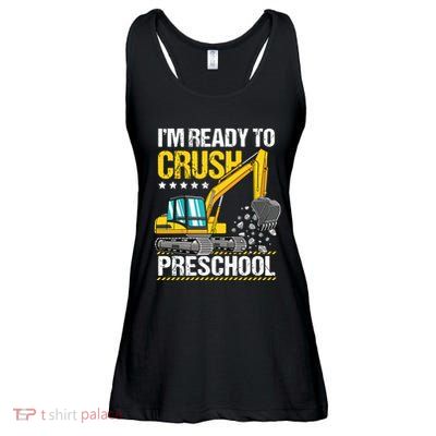 Im Ready To Crush Preschool Construction Vehicle Boy Ladies Essential Flowy Tank