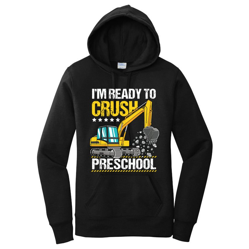 Im Ready To Crush Preschool Construction Vehicle Boy Women's Pullover Hoodie