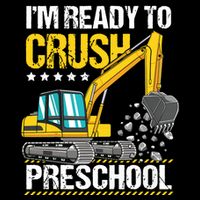 Im Ready To Crush Preschool Construction Vehicle Boy Women's V-Neck T-Shirt