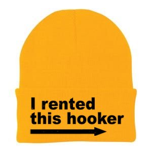 I Rented This Hooker Funny Knit Cap Winter Beanie