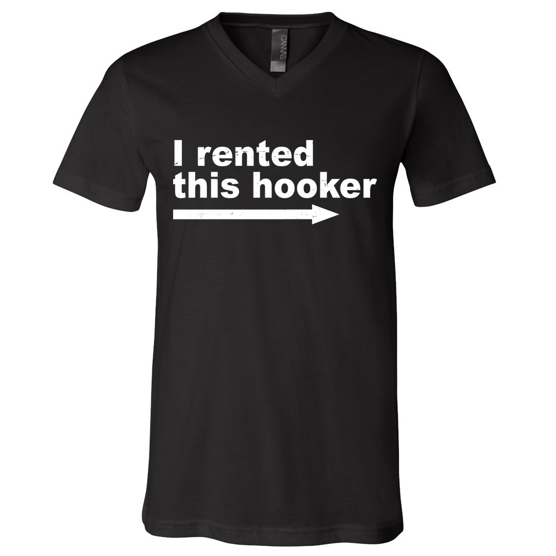 I Rented This Hooker Funny V-Neck T-Shirt