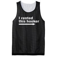 I Rented This Hooker Funny Mesh Reversible Basketball Jersey Tank