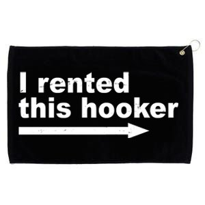 I Rented This Hooker Funny Grommeted Golf Towel