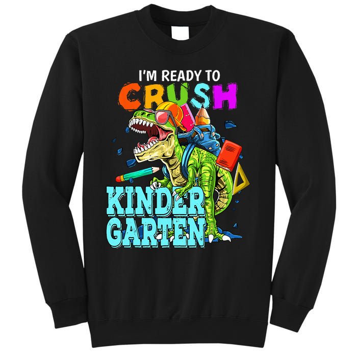 I'm Ready To Crush Kindergarten Dinosaur Back To School Sweatshirt