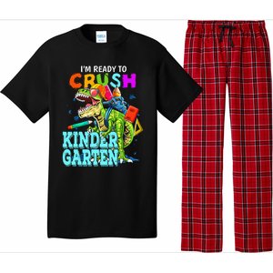 I'm Ready To Crush Kindergarten Dinosaur Back To School Pajama Set