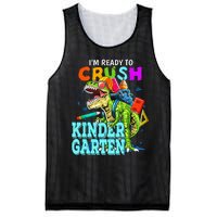 I'm Ready To Crush Kindergarten Dinosaur Back To School Mesh Reversible Basketball Jersey Tank