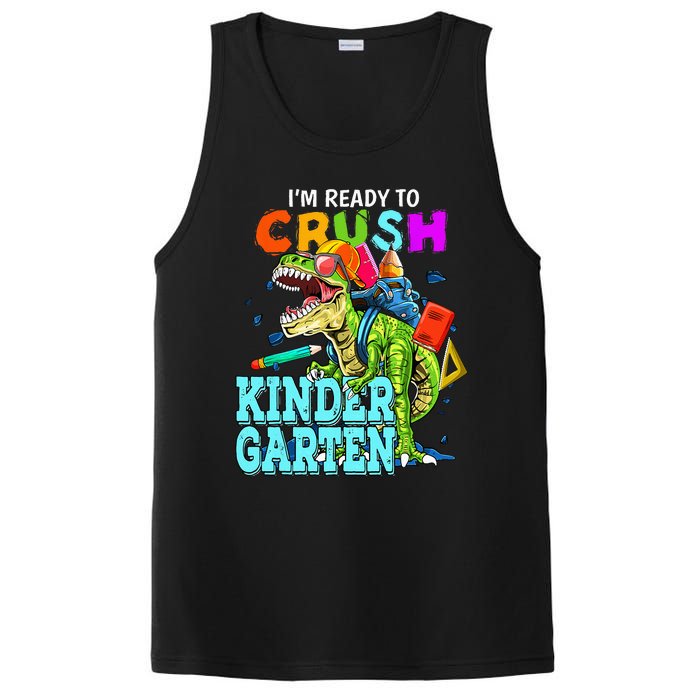 I'm Ready To Crush Kindergarten Dinosaur Back To School PosiCharge Competitor Tank