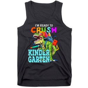 I'm Ready To Crush Kindergarten Dinosaur Back To School Tank Top