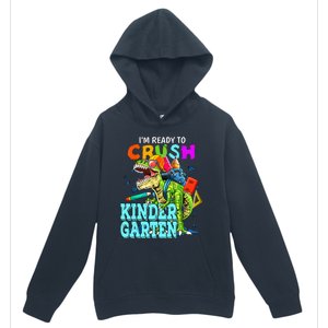 I'm Ready To Crush Kindergarten Dinosaur Back To School Urban Pullover Hoodie