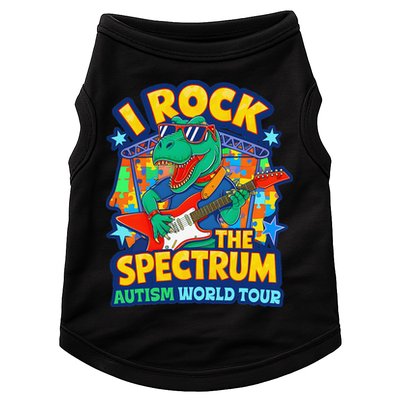 I ROCK THE SPECTRUM Rockin Autism Different Tune World Doggie Tank