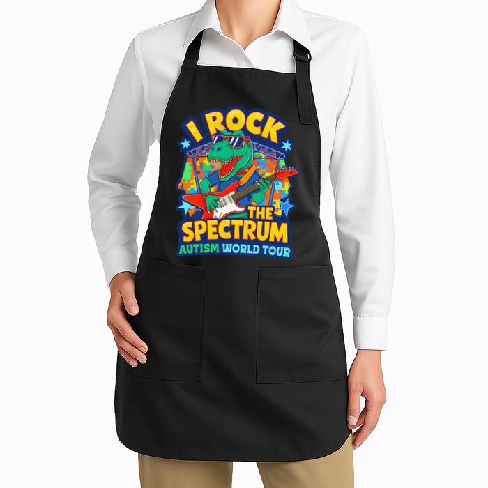 I ROCK THE SPECTRUM Rockin Autism Different Tune World Apron