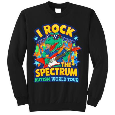 I ROCK THE SPECTRUM Rockin Autism Different Tune World Sweatshirt