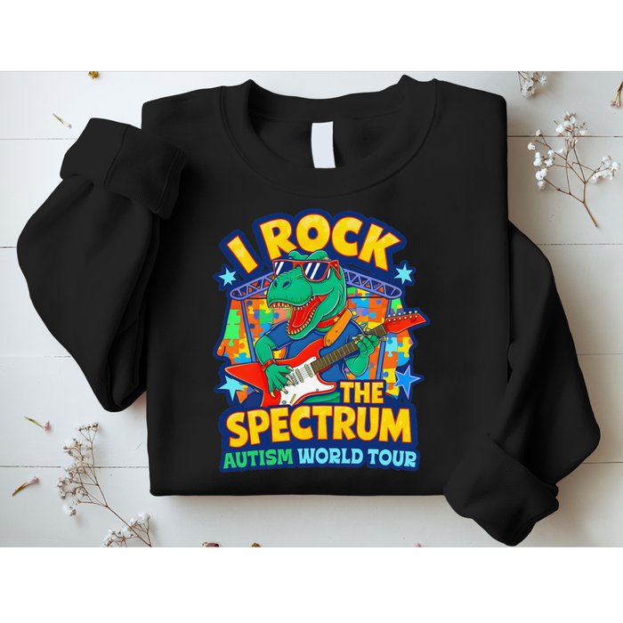 I ROCK THE SPECTRUM Rockin Autism Different Tune World Sweatshirt