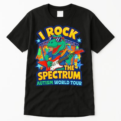 I ROCK THE SPECTRUM Rockin Autism Different Tune World Tall T-Shirt