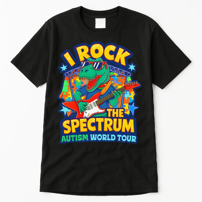 I ROCK THE SPECTRUM Rockin Autism Different Tune World Tall T-Shirt