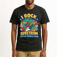 I ROCK THE SPECTRUM Rockin Autism Different Tune World Tall T-Shirt