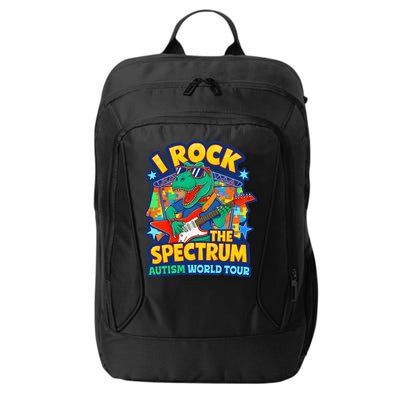 I ROCK THE SPECTRUM Rockin Autism Different Tune World City Backpack