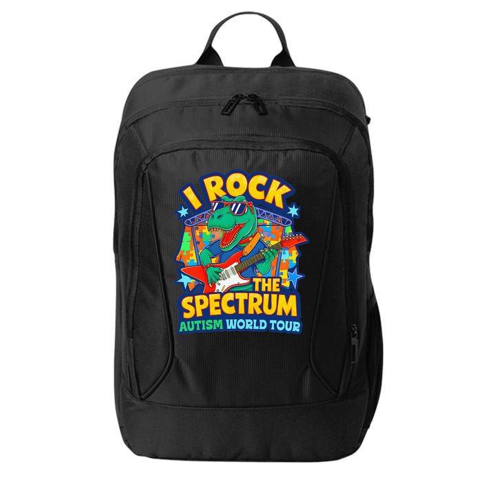 I ROCK THE SPECTRUM Rockin Autism Different Tune World City Backpack