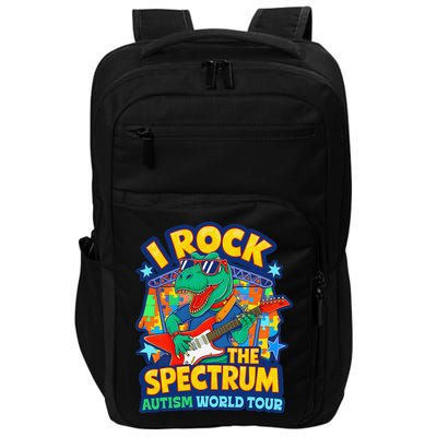 I ROCK THE SPECTRUM Rockin Autism Different Tune World Impact Tech Backpack
