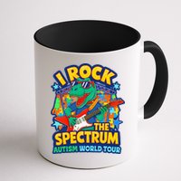 I ROCK THE SPECTRUM Rockin Autism Different Tune World Mug