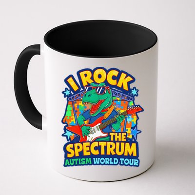 I ROCK THE SPECTRUM Rockin Autism Different Tune World Mug