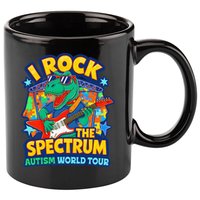 I ROCK THE SPECTRUM Rockin Autism Different Tune World 11oz C Handle Ceramic Mug