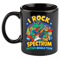 I ROCK THE SPECTRUM Rockin Autism Different Tune World 11oz C Handle Ceramic Mug
