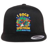 I ROCK THE SPECTRUM Rockin Autism Different Tune World Flat Bill Trucker Hat