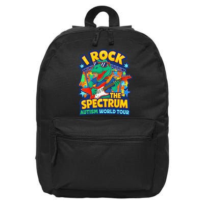 I ROCK THE SPECTRUM Rockin Autism Different Tune World 16 in Basic Backpack