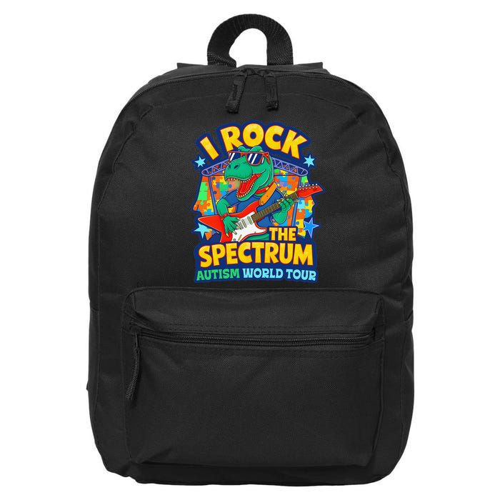 I ROCK THE SPECTRUM Rockin Autism Different Tune World 16 in Basic Backpack