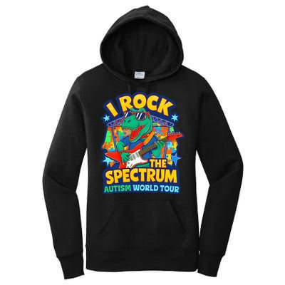 I ROCK THE SPECTRUM Rockin Autism Different Tune World Women's Pullover Hoodie