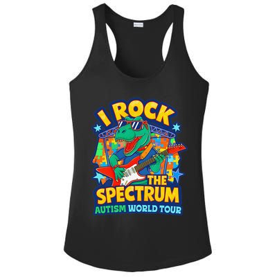 I ROCK THE SPECTRUM Rockin Autism Different Tune World Ladies PosiCharge Competitor Racerback Tank