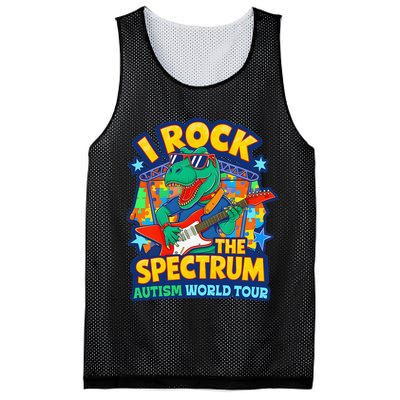 I ROCK THE SPECTRUM Rockin Autism Different Tune World Mesh Reversible Basketball Jersey Tank