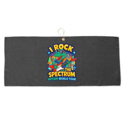 I ROCK THE SPECTRUM Rockin Autism Different Tune World Large Microfiber Waffle Golf Towel