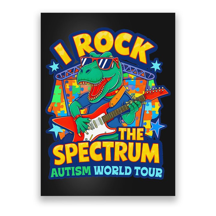 I ROCK THE SPECTRUM Rockin Autism Different Tune World Poster
