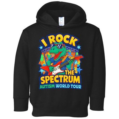 I ROCK THE SPECTRUM Rockin Autism Different Tune World Toddler Hoodie