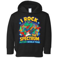 I ROCK THE SPECTRUM Rockin Autism Different Tune World Toddler Hoodie